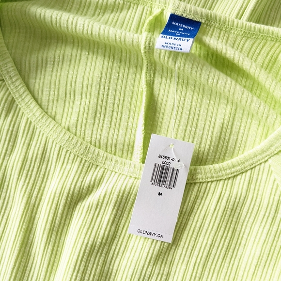 Old Navy Maternity Rib knit Neck Nursing tunic top Green Medium - Picture 6 of 6
